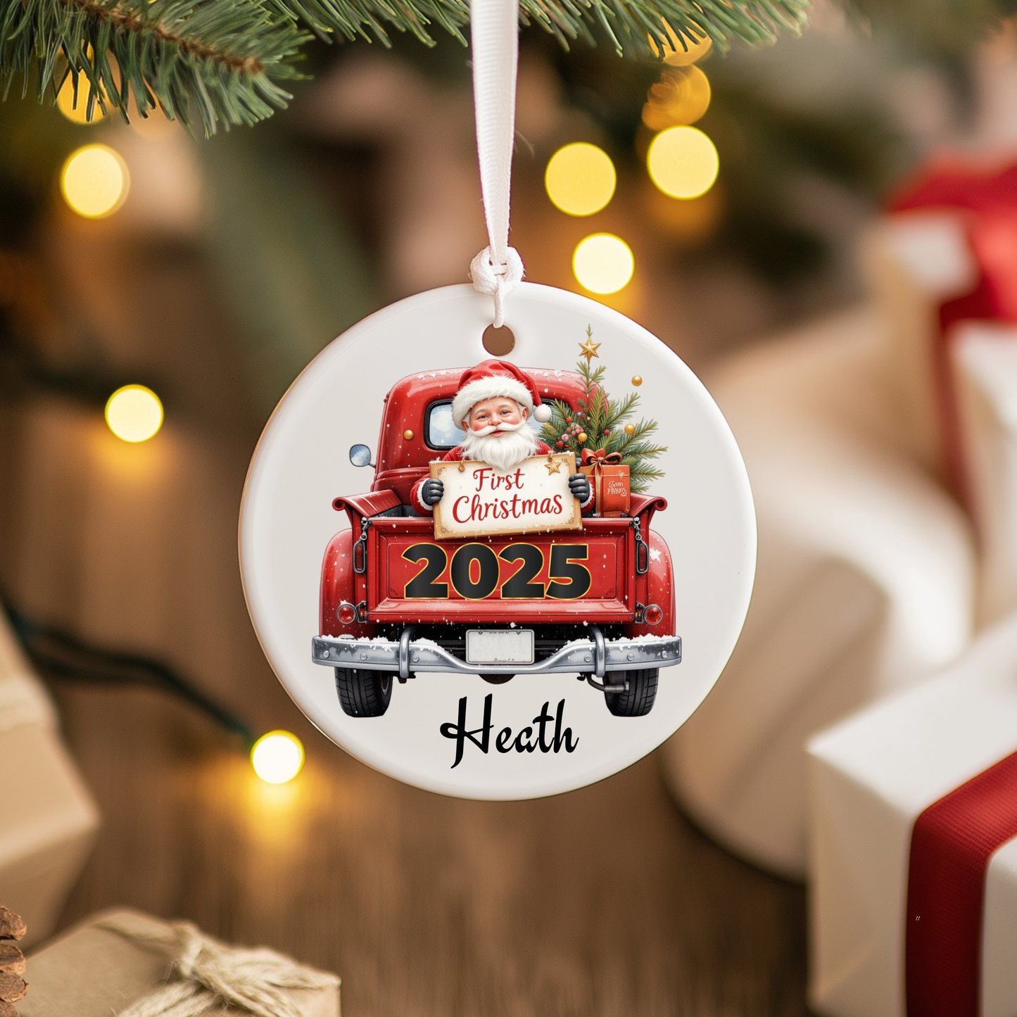 First Christmas Ornament - Santa in Ute