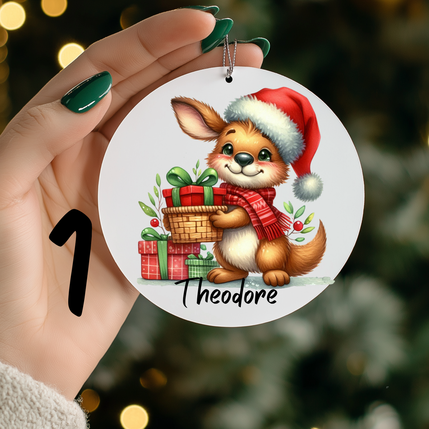 Australian Christmas Ornaments with Custom Photo