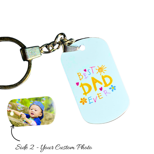 Personalised Father’s Day Photo Keyring - Key Chains Personalisr Au
