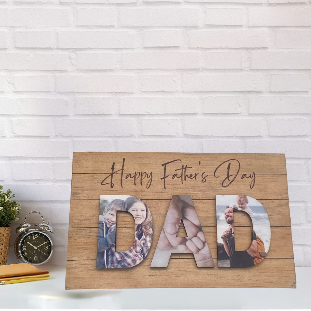 Personalised DAD Photo Plaque