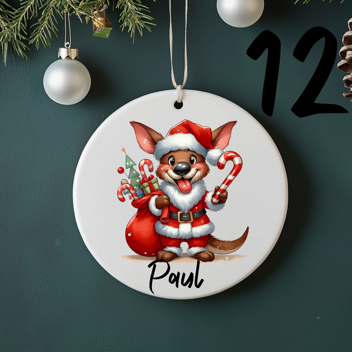 Australian Christmas Ornaments with Custom Photo