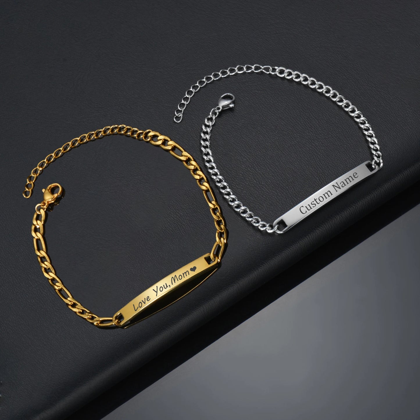 Personalised Bracelet – Custom Engraved Stainless Steel