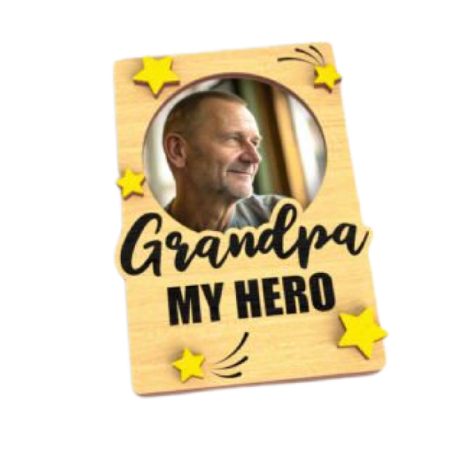 custom photo fridge magnet gift for grandad