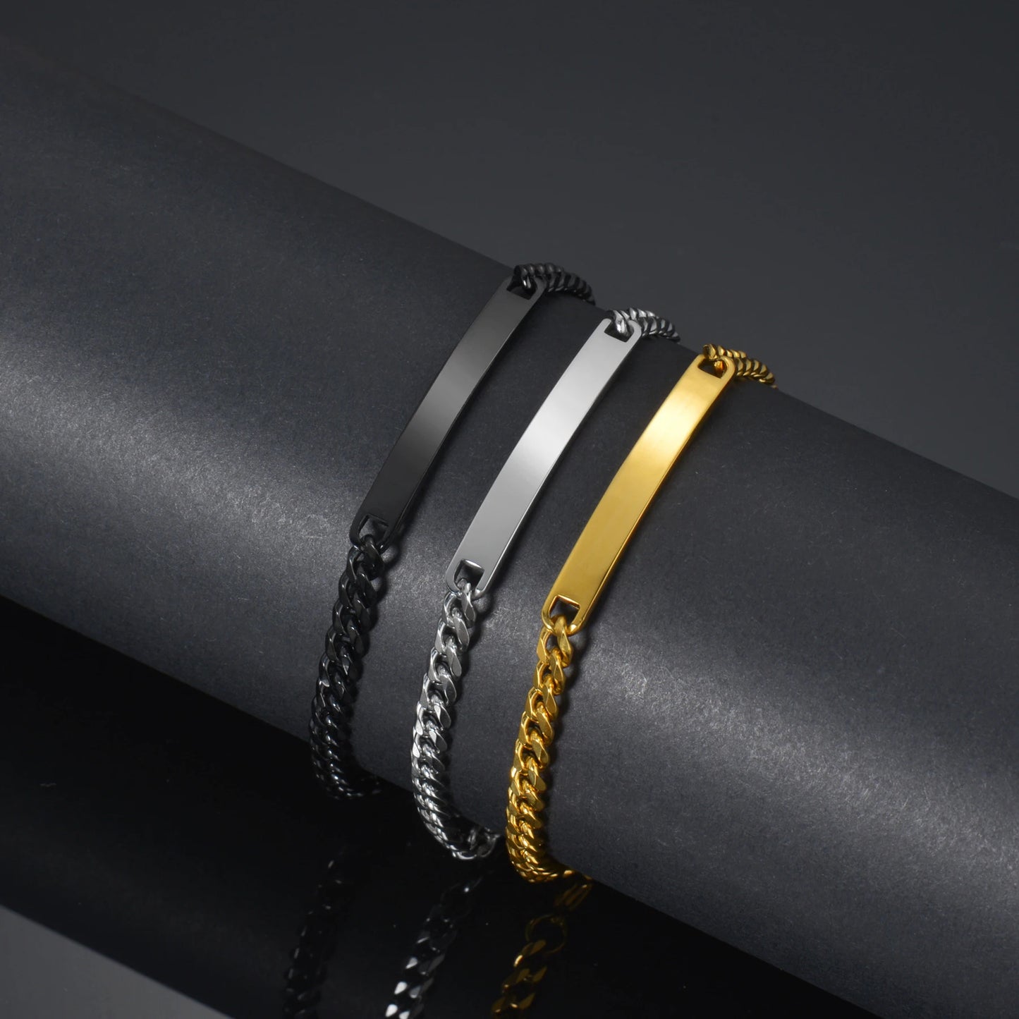 Personalised Bracelet – Custom Engraved Stainless Steel