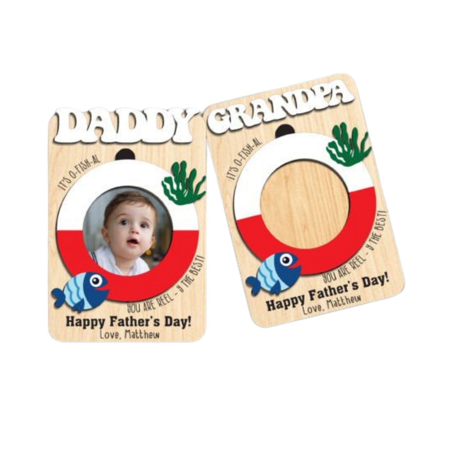 fathers day photo frame under the sea
