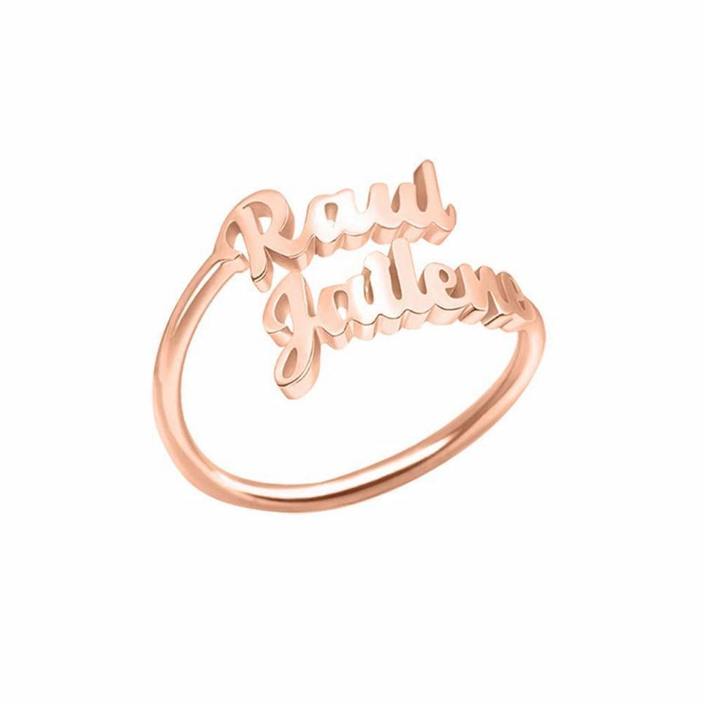 Custom 2 Name Ring - Name Rings - Personalisr Au