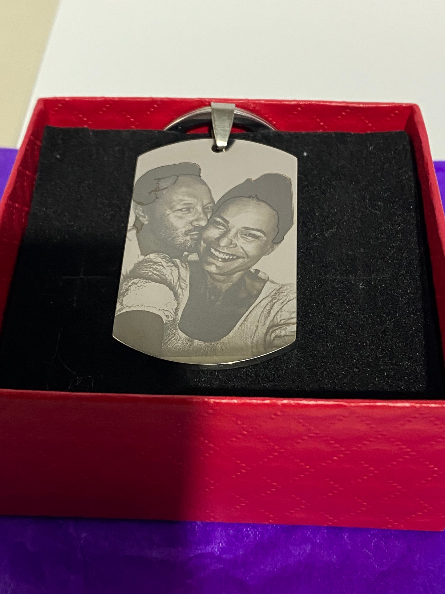 Personalised Engraved Photo Keychain Australia