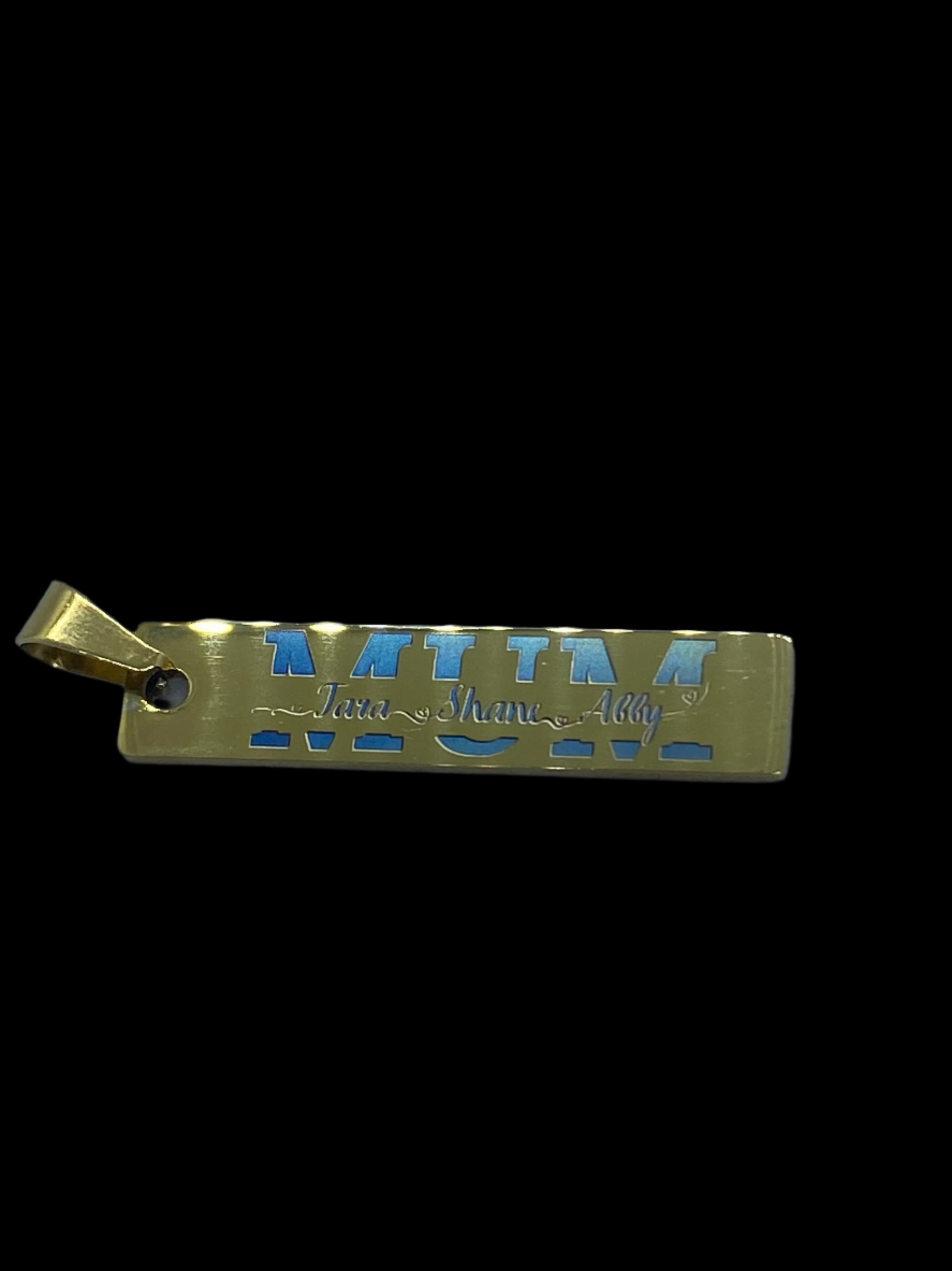 Custom Names Mum Monogram Pendant - Necklace Personalisr Au