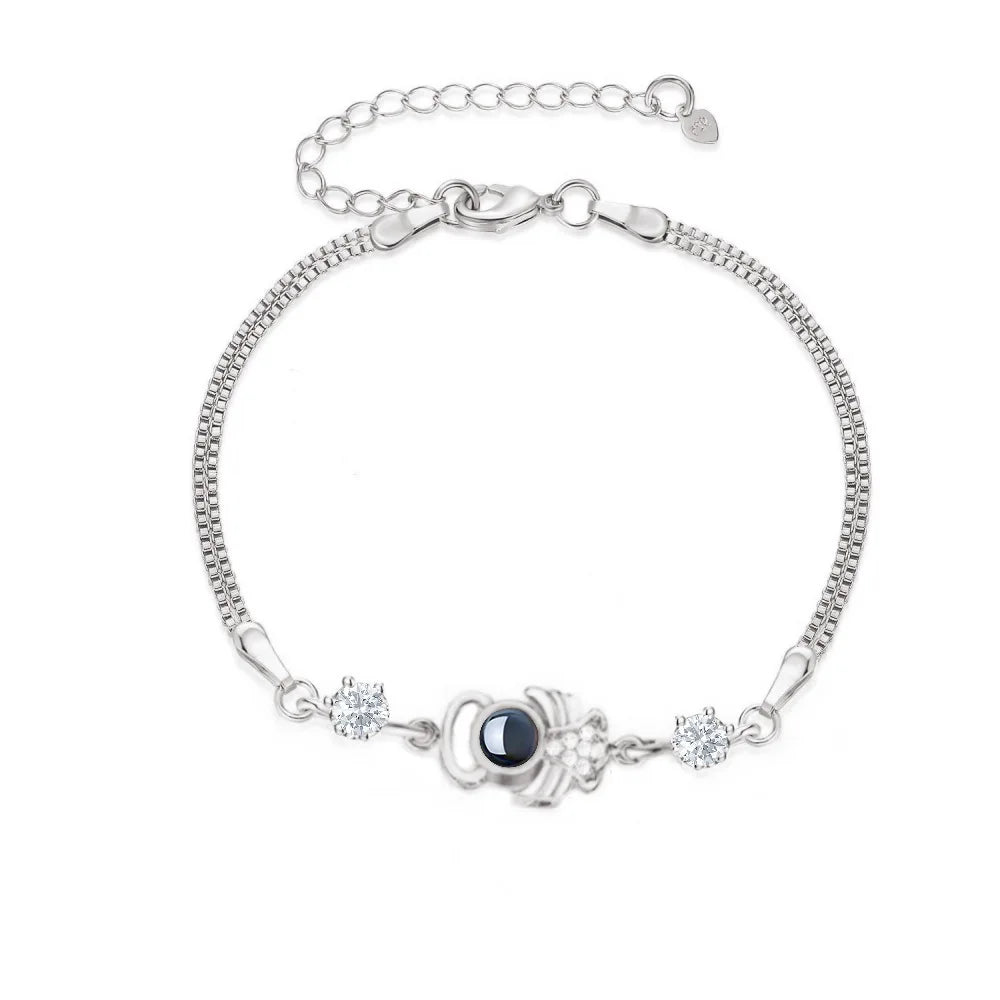 Personalised Silver Photo Bracelet Collection - Projection Charms