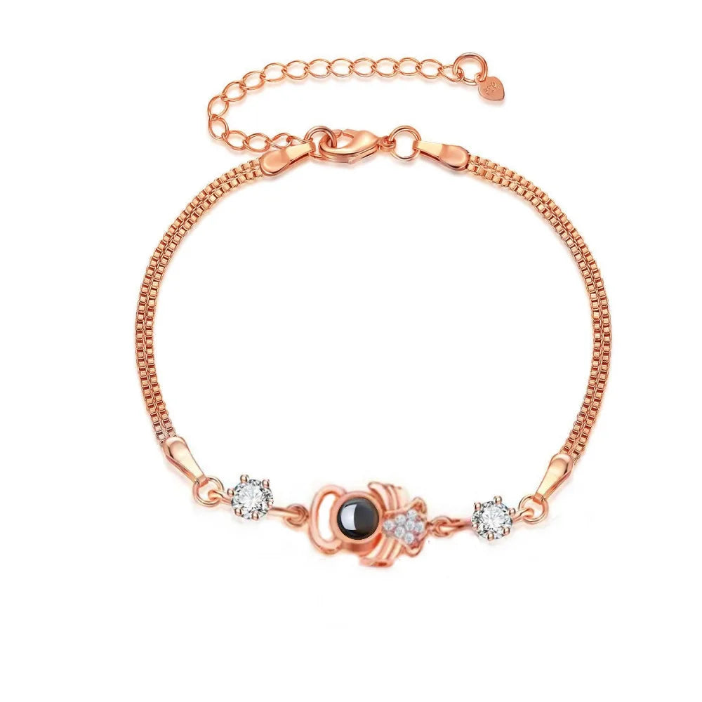 Personalised Silver Photo Bracelet Collection - Projection Charms