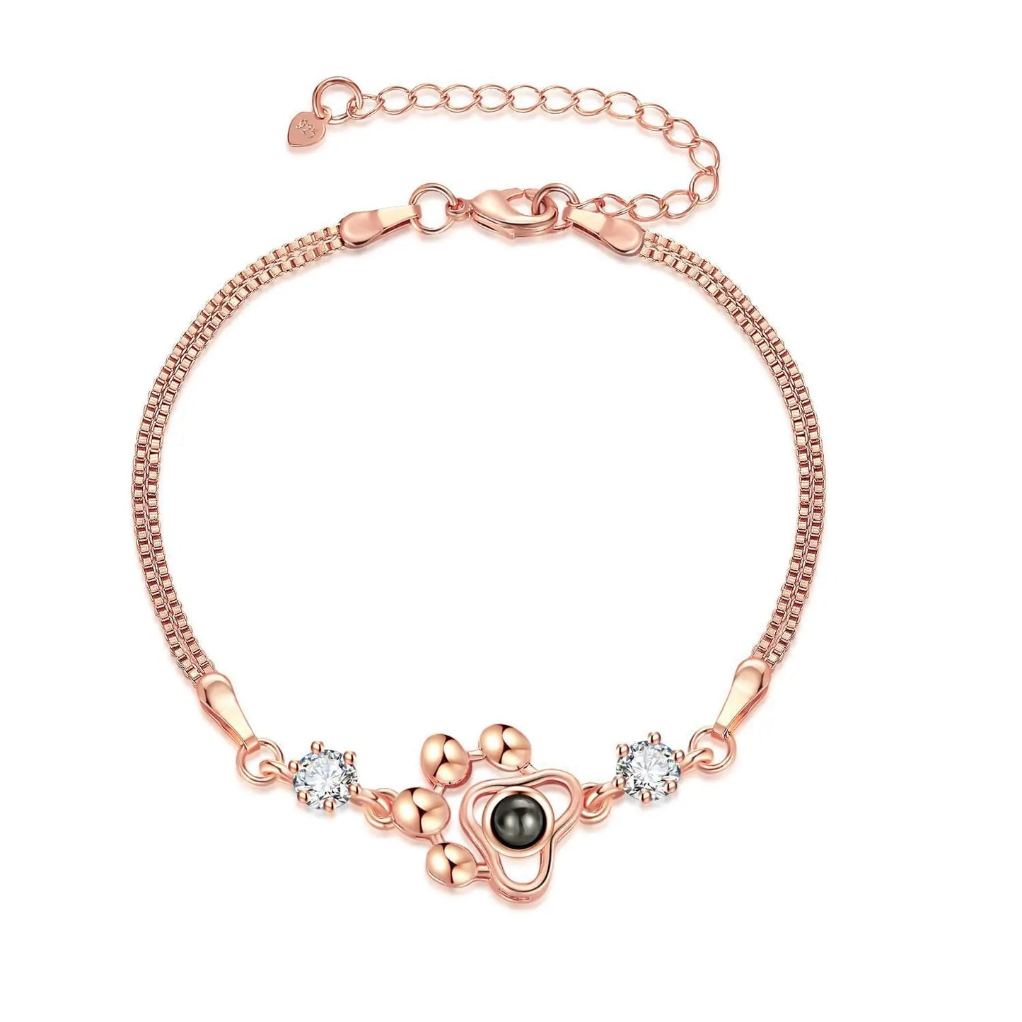 Personalised Silver Photo Bracelet Collection - Projection Charms