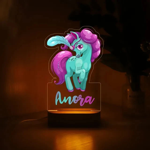 Unicorn Night Lights Personalised with Namecustom night light