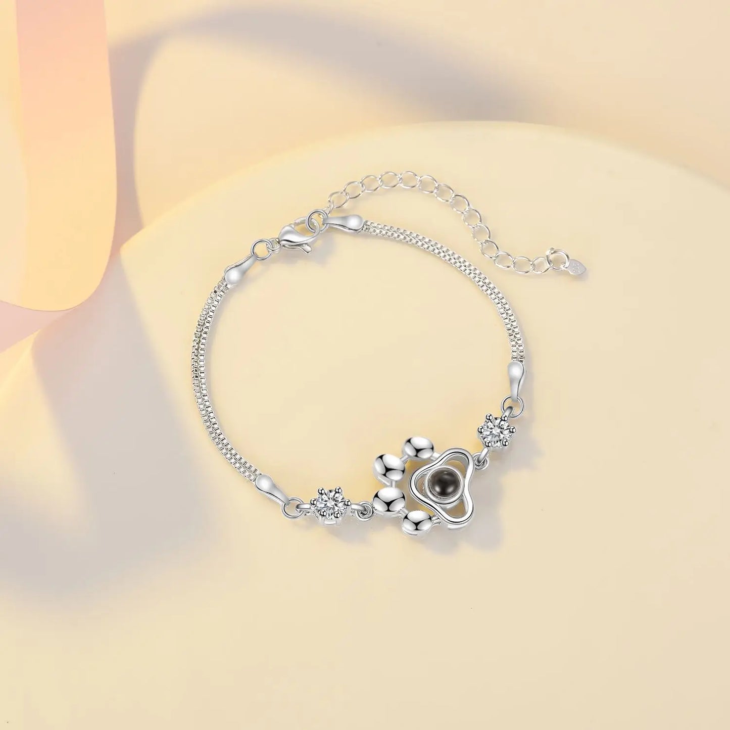 Personalised Silver Photo Bracelet Collection - Projection Charms