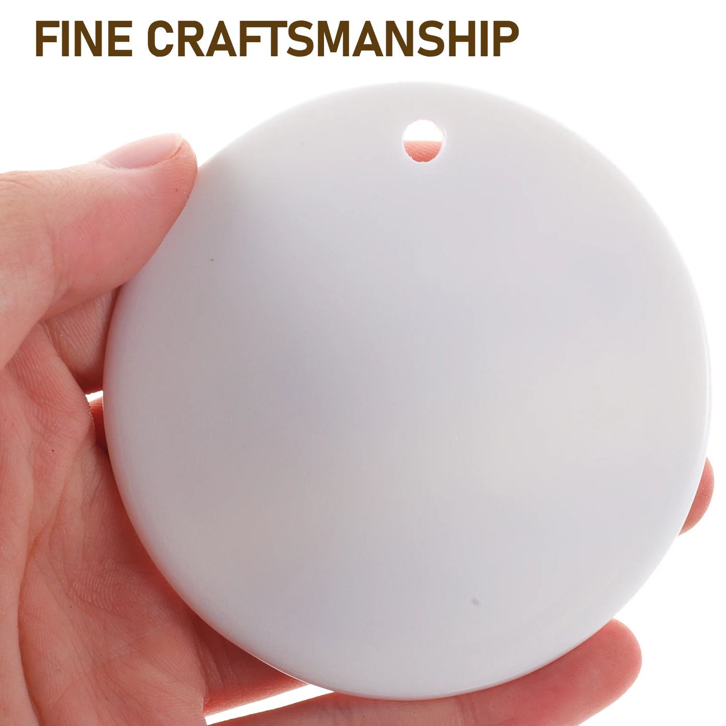 Your Custom Design Ornament – Personalised Photo or Message | Circle, Heart or Star
