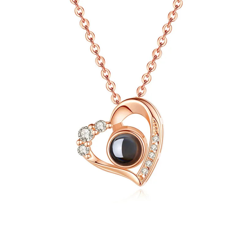 Personalised Necklace with Photo Projection Pendants - Photo Necklaces Personalisr Au