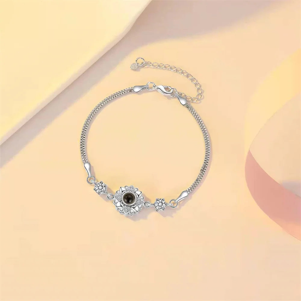 Personalised Silver Photo Bracelet Collection - Projection Charms