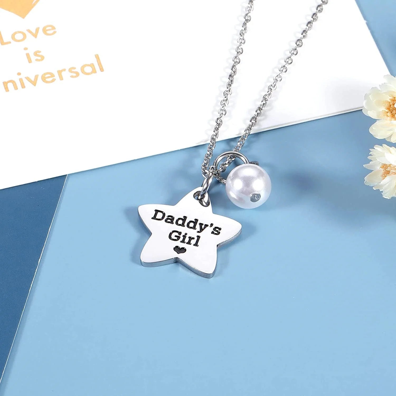 Father and Daughter Necklace Keychain Set - Personalisr Au