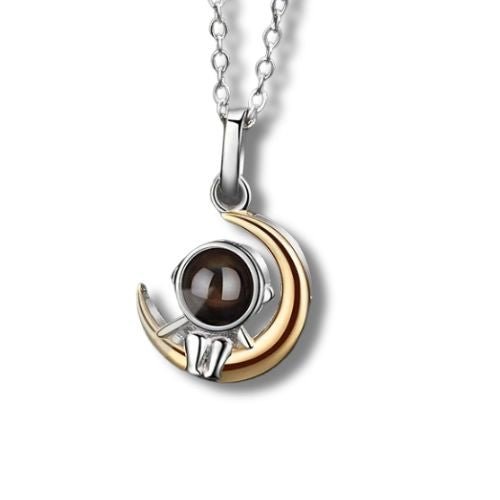Astronaut Photo Projection Necklace Set - Necklace Personalisr Au