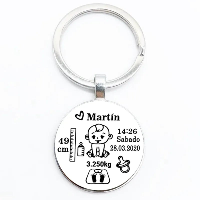Baby Commemorative Custom Key Ring - Key Chains Personalisr Au
