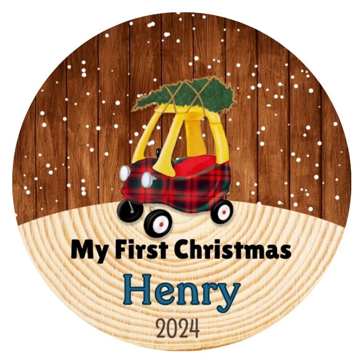 my first christmas personalised christmas ornament