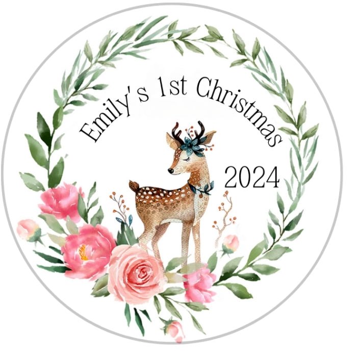 1st christmas ornament for baby deer