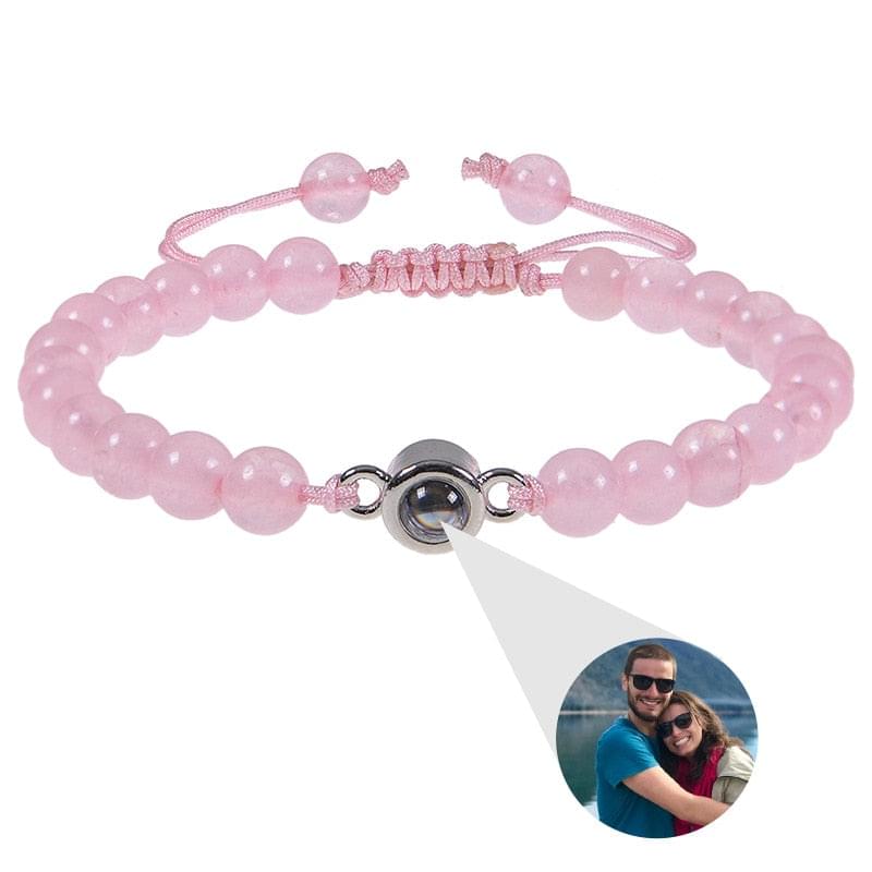 Beaded Photo Projection Bracelet - photo bracelets Personalisr Au