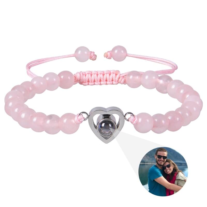 Beaded Photo Projection Bracelet - photo bracelets Personalisr Au