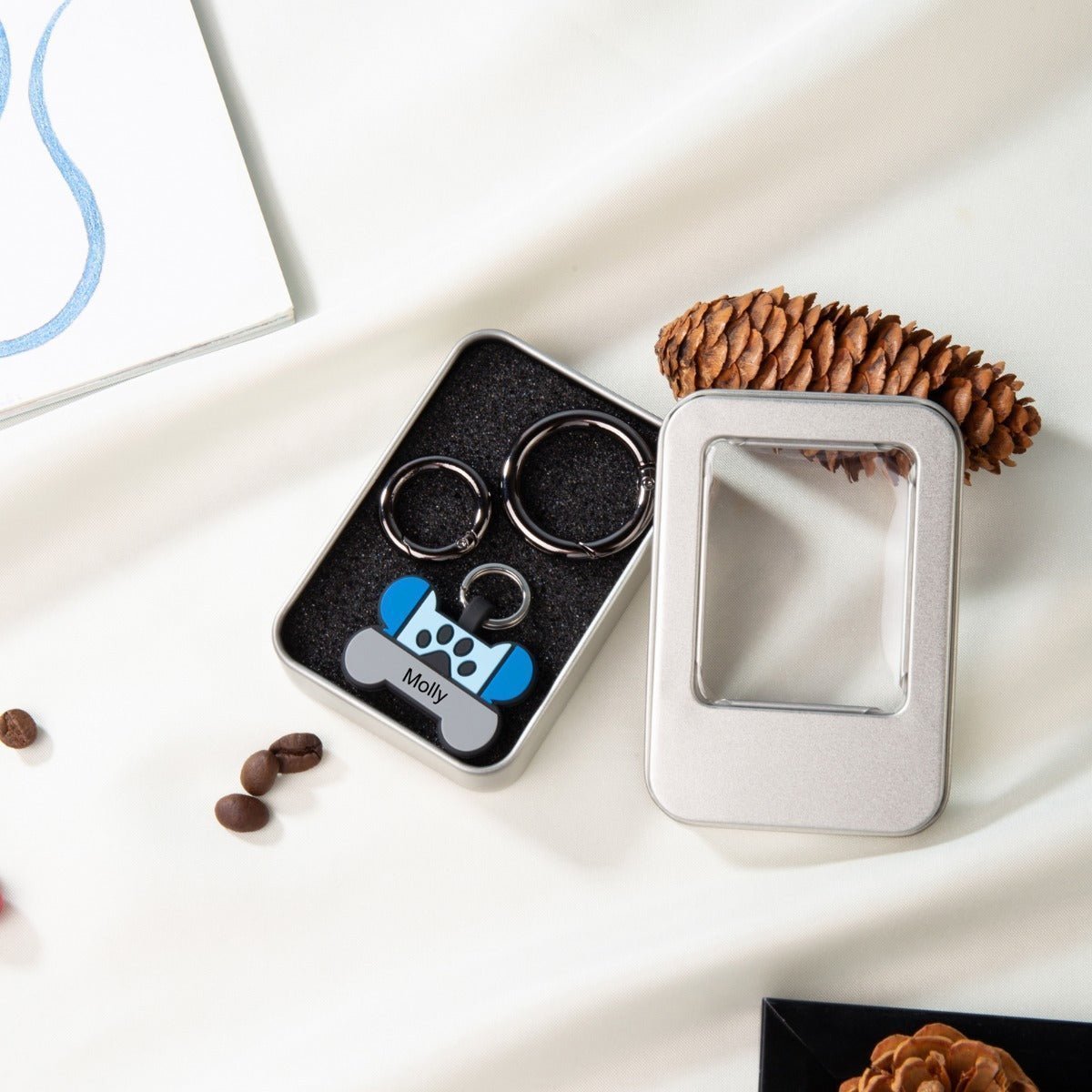 Bone Shaped Silicone Pet I.D. TagDog Tag
