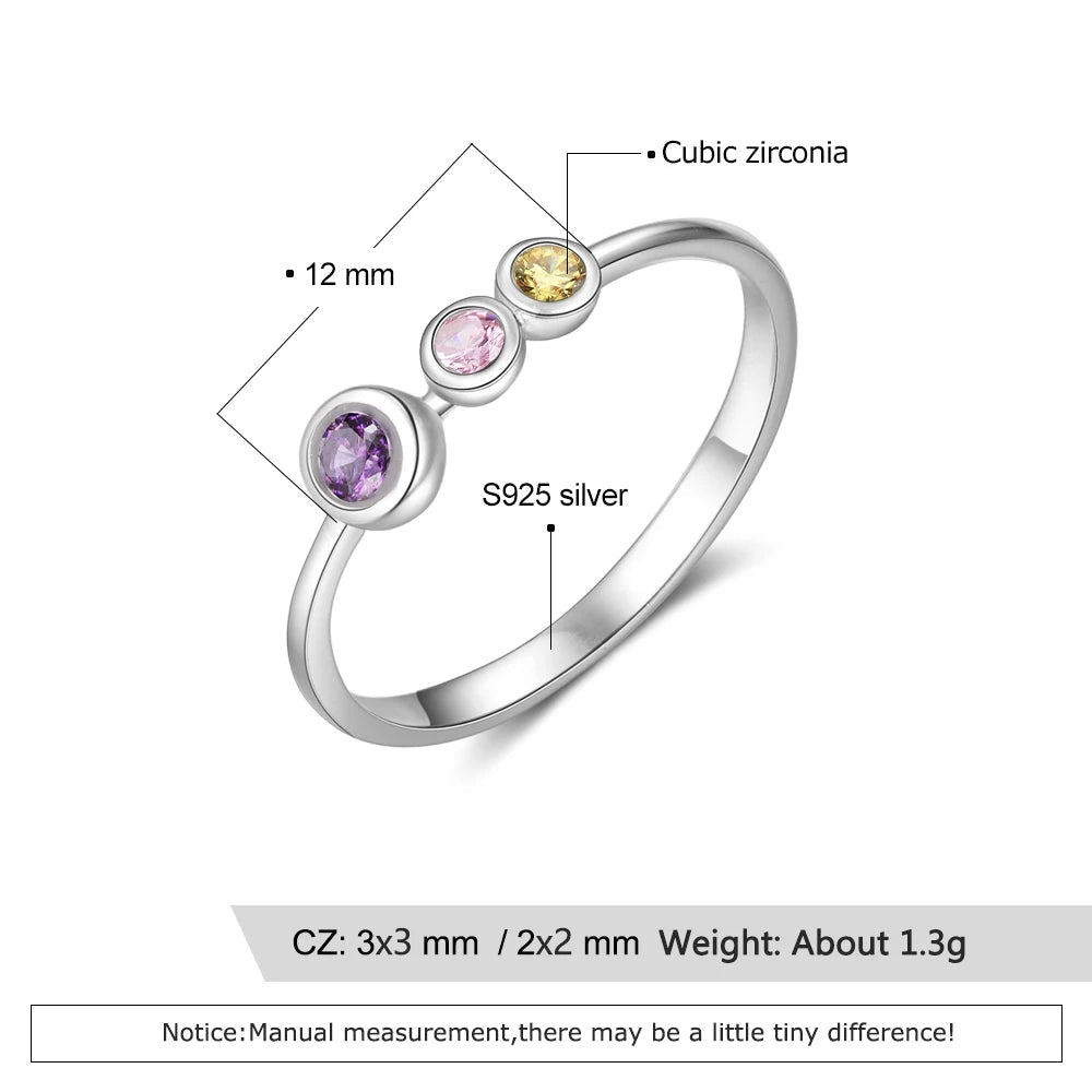 Celestial Bonds - Customisable Birthstone Ringbirthstone ring