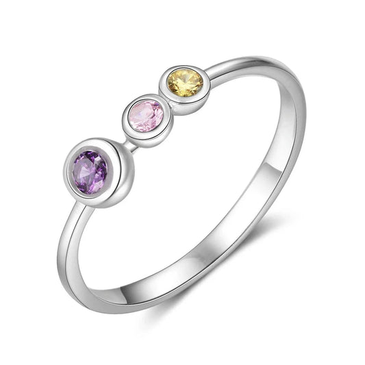 Celestial Bonds - Customisable Birthstone Ring - birthstone ring Personalisr Au