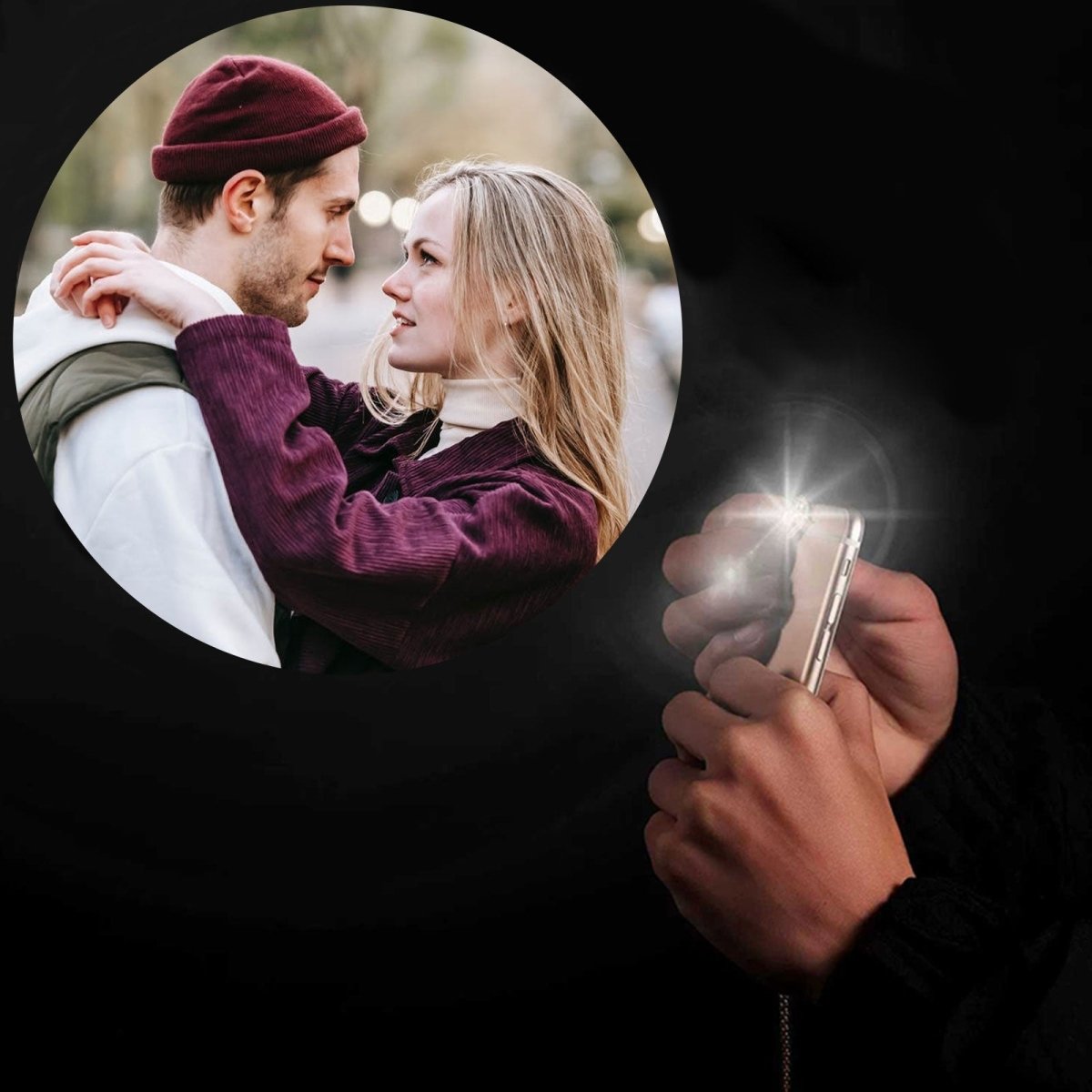 Photo Projection Infinity Matching Couples Bracelets - photo bracelets Personalisr Au