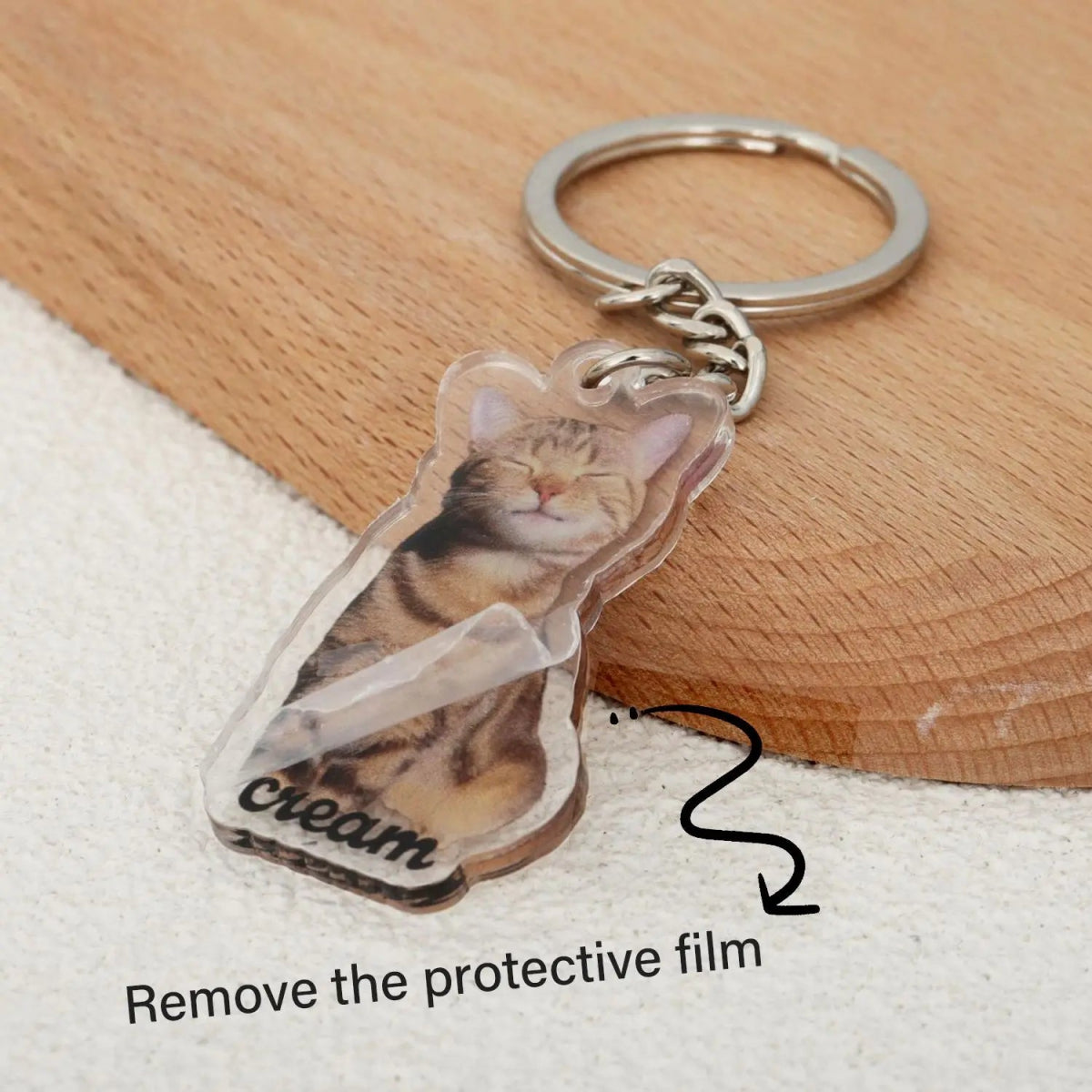 Custom Acrylic Holographic Pet Keychainphoto keychain
