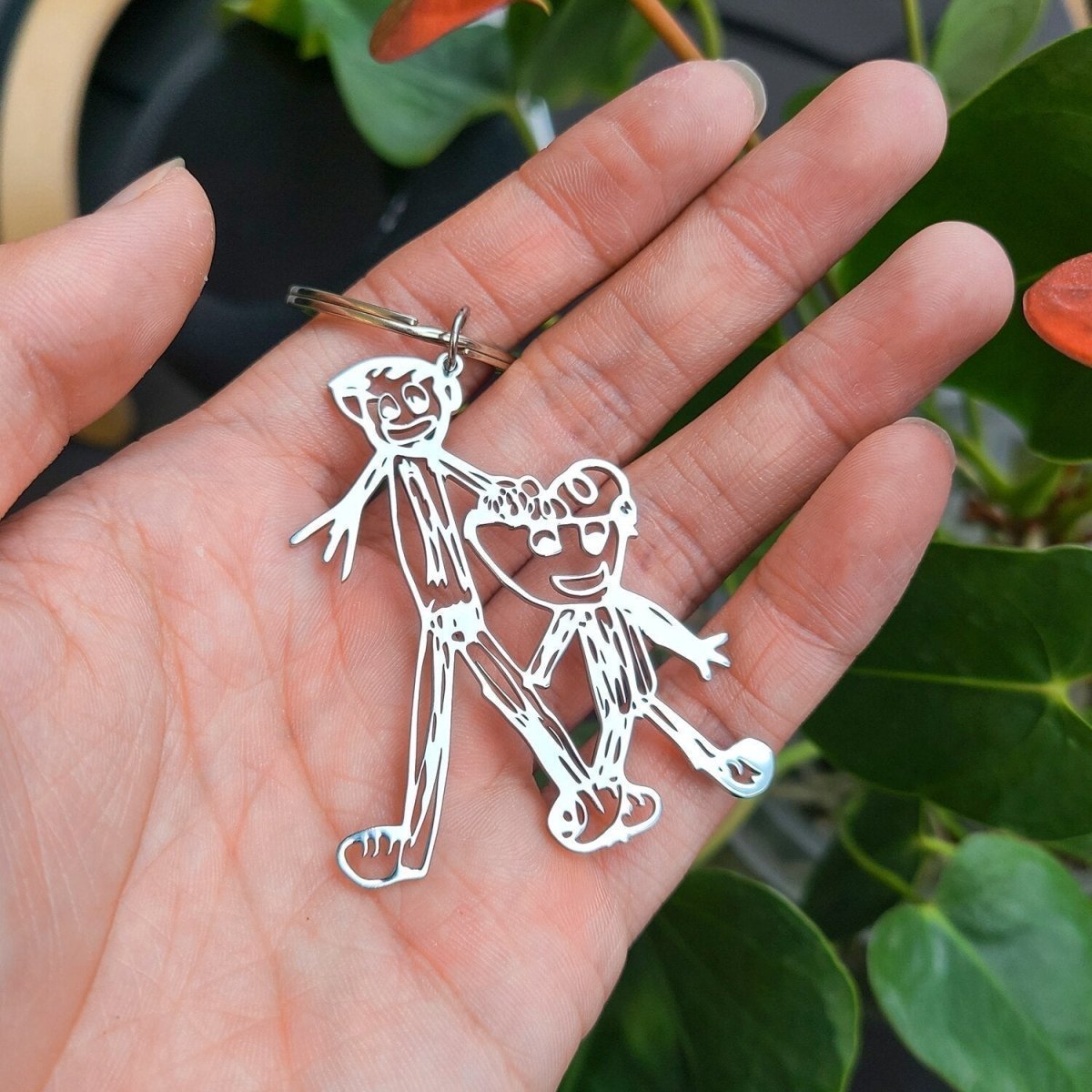 Custom Art Keychain - Personalised Drawing Keychain2022 - 08,Key Chains