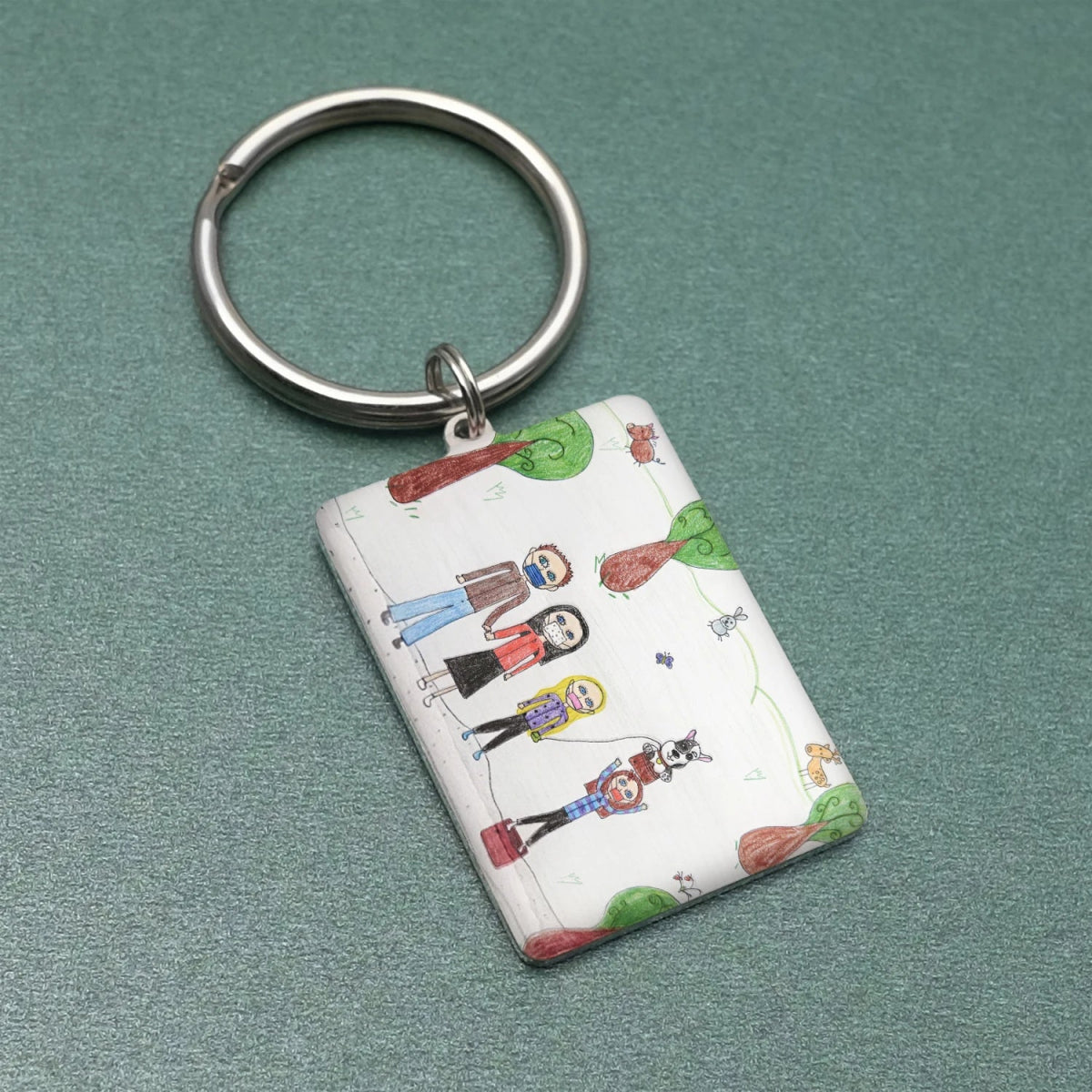 Custom Childrens Drawing Keychain2022 - 08,Key Chains