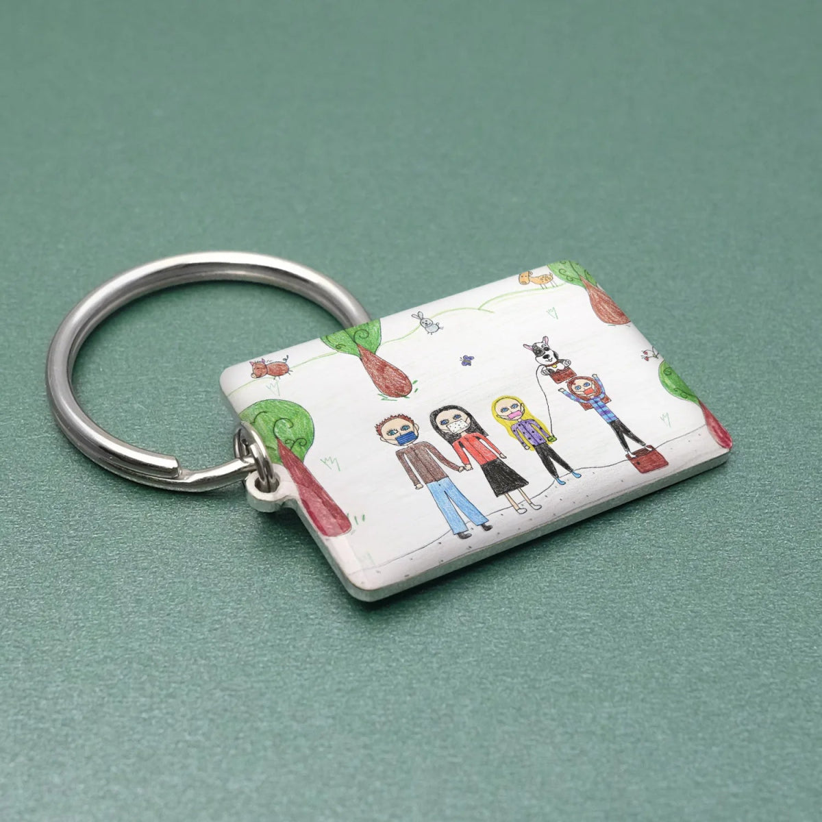 Custom Childrens Drawing Keychain2022 - 08,Key Chains