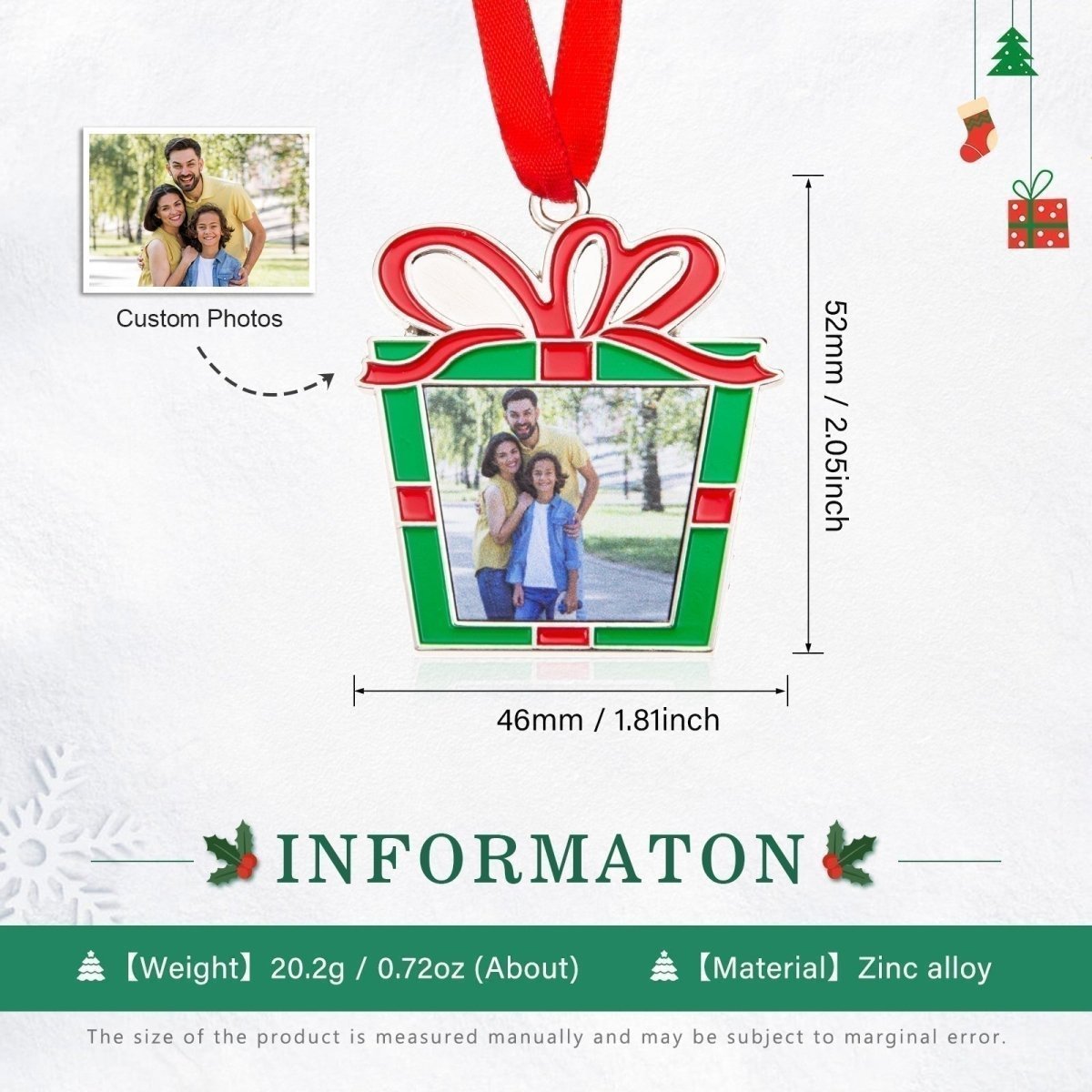 Custom Christmas Ornaments Australia - 2022-11,Christmas & New Year,Ornaments Personalisr Au