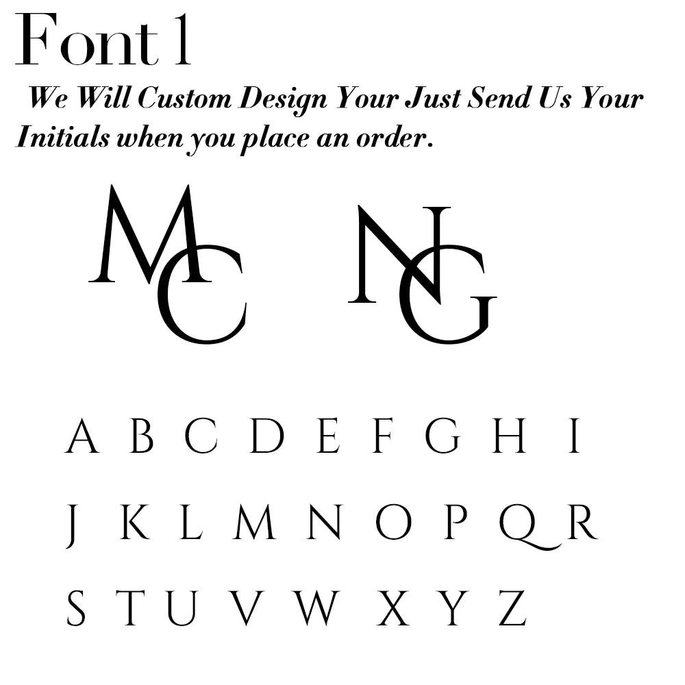 Custom Cufflinks in font 1