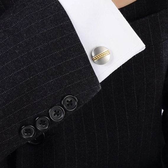 Custom Engraved Duo Tone Cufflinks - Personalisr Au