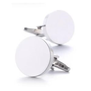 Custom Engraved Round CufflinksCufflinks