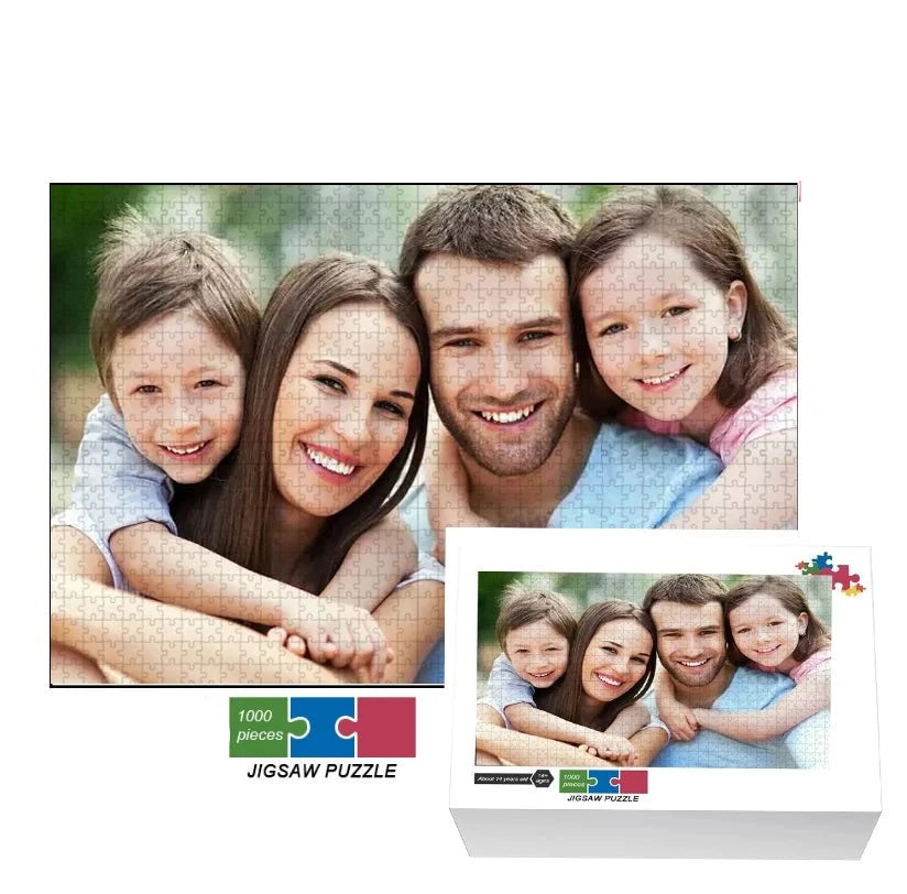 Custom Family Photo Personalised Wooden Puzzle - Puzzle Personalisr Au