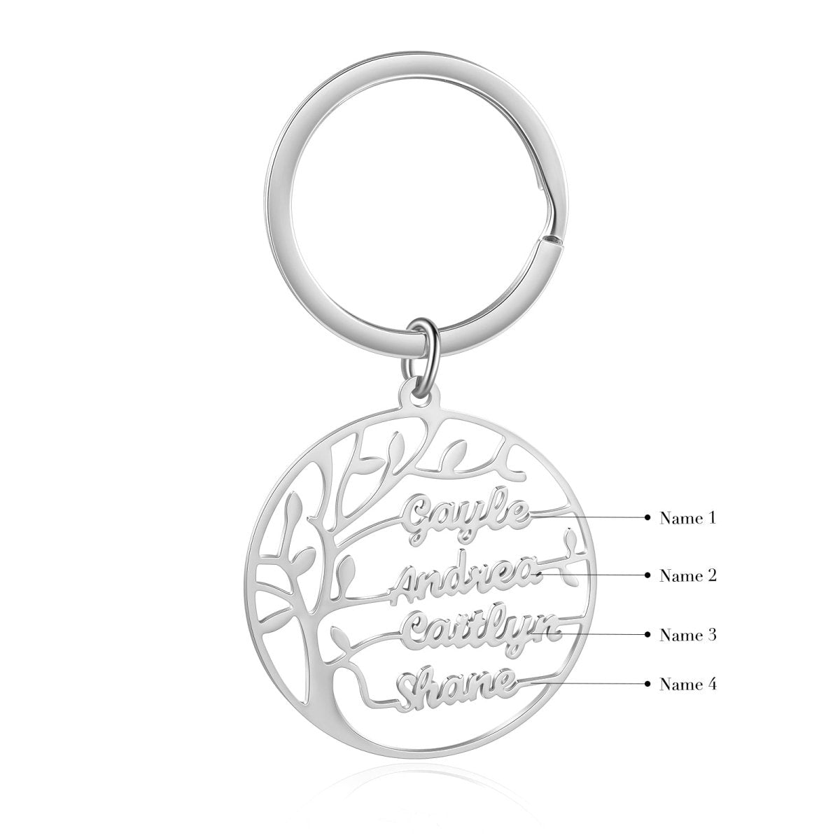 Custom Family Tree Keychain - 2022-08,Key Chains Personalisr Au