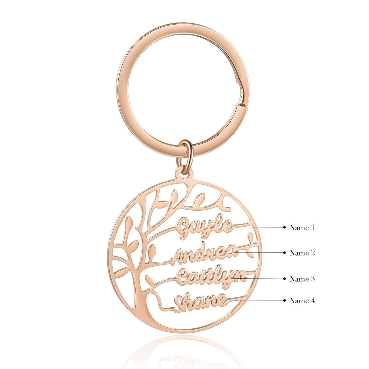 Custom Family Tree Keychain2022 - 08,Key Chains