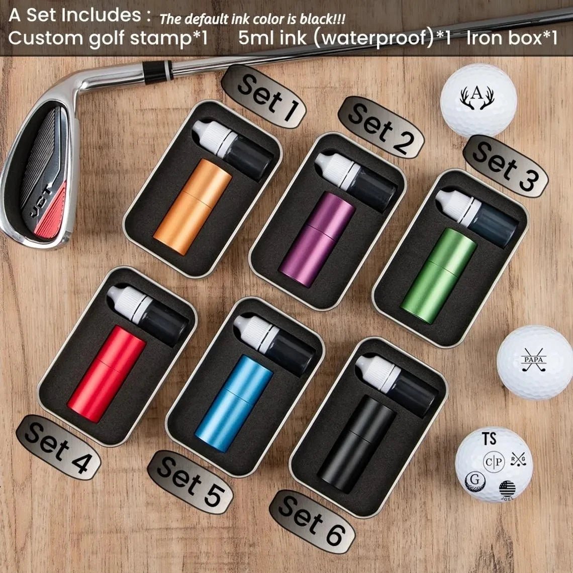 Custom Golf Ball Stamp - golf ball marker Personalisr Au