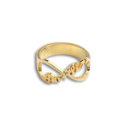 Custom Infinity Name Ring - Name Rings Personalisr Au