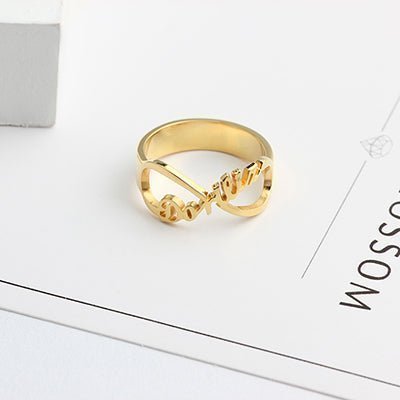 Custom Infinity Name Ring - Name Rings Personalisr Au