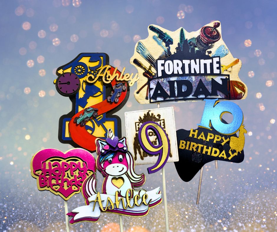 Custom Kids Cake Toppers to Door Signs - cake topper Personalisr Au