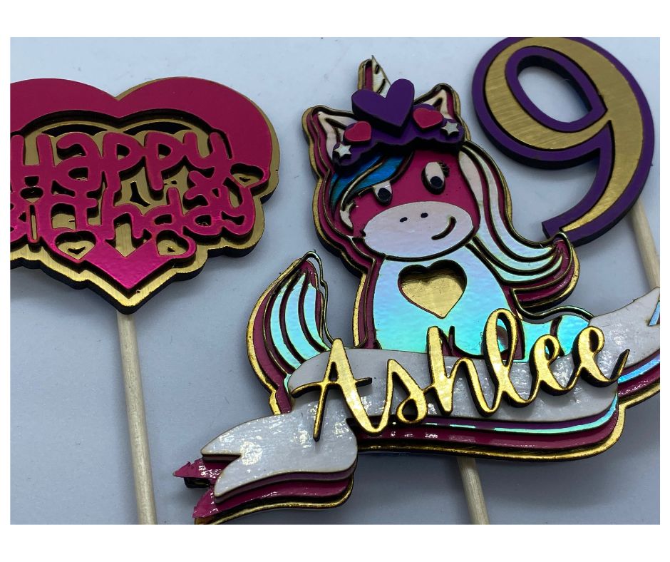 Custom Kids Cake Toppers to Door Signs - cake topper Personalisr Au