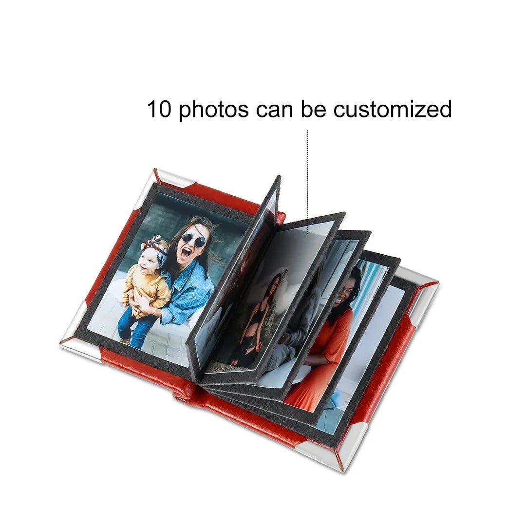 Custom Leather Photo Album Keychain