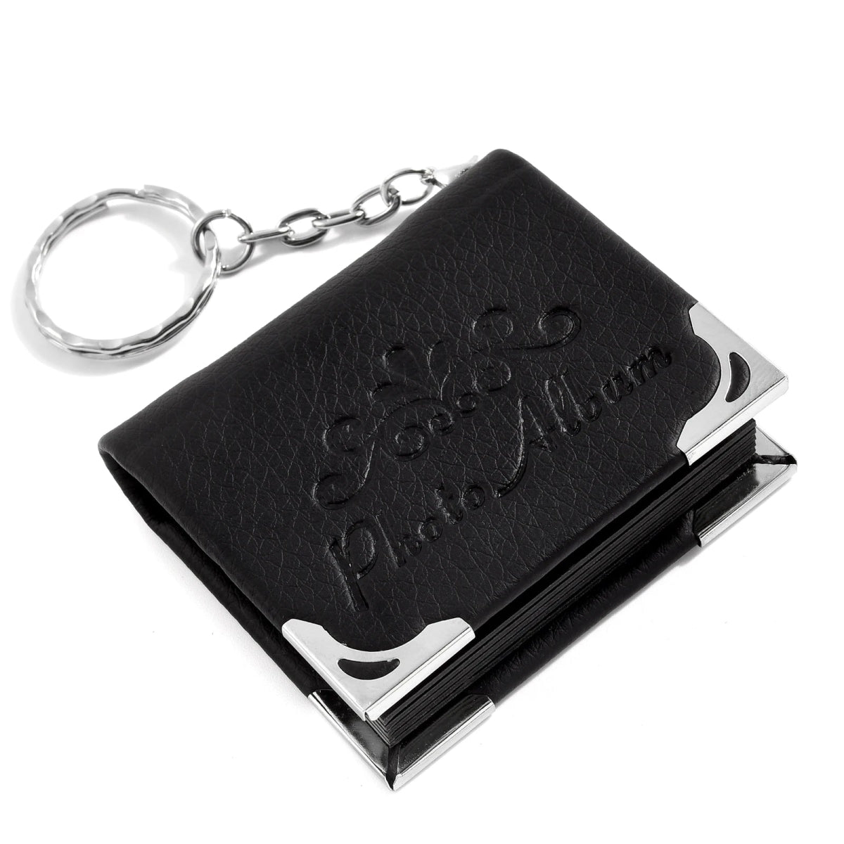 Custom Leather Photo Album Keychain
