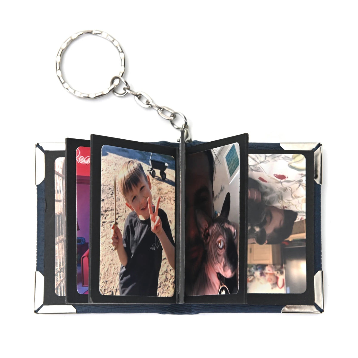 Custom Leather Photo Album Keychain